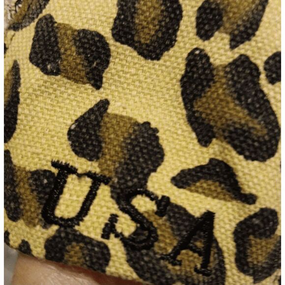 2/$30 Ladies Leopard Distressed American Flag Hat - Animal Print Baseball Cap - Picture 7 of 10